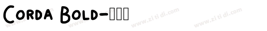 Corda Bold字体转换